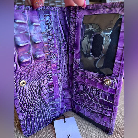 NWT Brahmin Ady in ULTRAVIOLET Ombre All Over Wallet - Picture 11 of 13